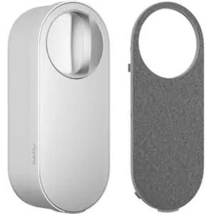 Cerradura inteligente con Matter over Thread, NFC y Bluetooth + tapa extra - Blanca/Gris