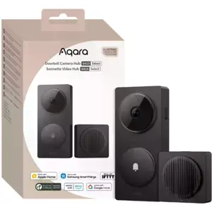 Kit Videoporteiro Inteligente com Câmara 2K + Campainha / Hub (Matter, Zigbee e  Wi-Fi) - Preto
