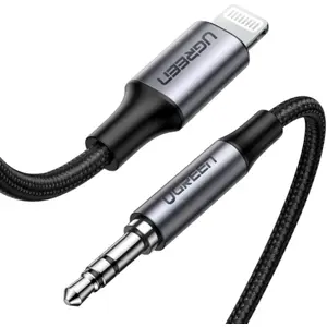 Cable adaptador p/ audio Lightning <-> AUX 3,5 mm macho - 1 m