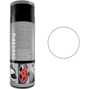 Spray de pintura removível (tipo vinil) - Branco brilhante - 400ml