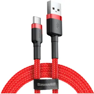 Cabo USB A <-> USB C 3A Quick Charge revestido a nylon - 1.0m