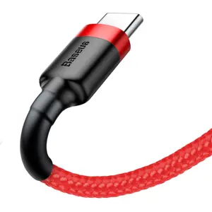 Cabo USB A <-> USB C 3A Quick Charge revestido a nylon - 1.0m