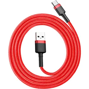 Cabo USB A <-> USB C 3A Quick Charge revestido a nylon - 1.0m