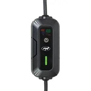 Carregador portátil para EV - monofásico 8-16A 3.5kW - Schuko - Tipo 2 - IP66 - 5m