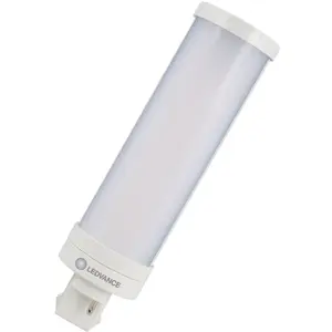 Lâmpada led tipo PL GX24d-1 2 pinos 6W (=13W/840) 700lm 4000K (branco neutro)