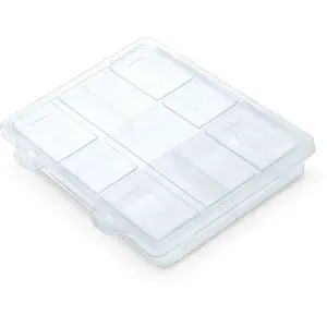 Caixa organizadora transparente de 5 compartimentos - 200x160x35mm