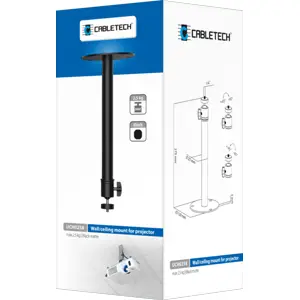 Suporte de parede/teto orientável para projector c/ rosca 1/4''