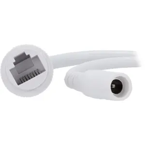 Câmara IP (Ethernet c/ PoE) Turret 5MP 2.8mm IR 35m - IP65 - Branca