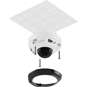 Cámara IP (Ethernet con PoE) Domo 5MP 2.8mm IR 15m - IP65