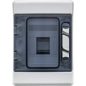 Caixa de distribuição estanque IP65 para quadro elétrico - 1 fila - 4 módulos