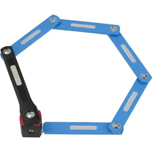 Cadeado dobrável para bicicleta c/ chaves e suporte - 80 cm