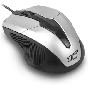 Rato óptico 1000DPI c/ fio USB com scroll - cinza