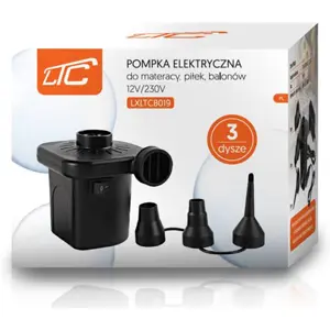 Bomba de ar 12V/230V 50W p/ colchões e insufláveis (400 L/min)