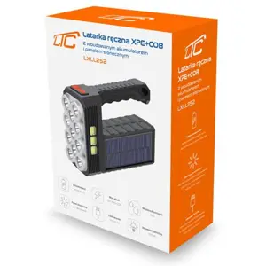 Lanterna de mão Solar de alta-potência 11xXPE + 3xCOB 800lm 5W IP65