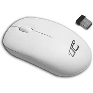 Rato óptico 1000DPI sem fio Wireless 2.4Ghz com scroll - branco
