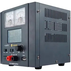Fonte de alimentação digital + analógica de laboratório 0-15V / 0-5A