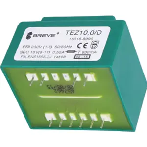 Transformador encapsulado para PCB 230VAC/18V 10VA 0.555A