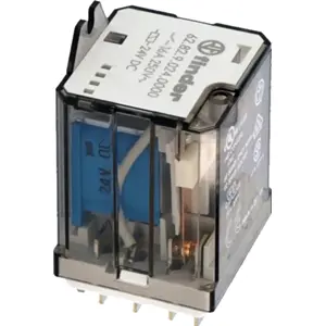 Relé industrial 24VDC 16A DPDT (8 pines)