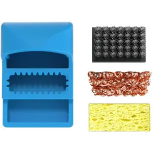 Estação de limpeza em silicone para de ferros de soldar 3-em-1