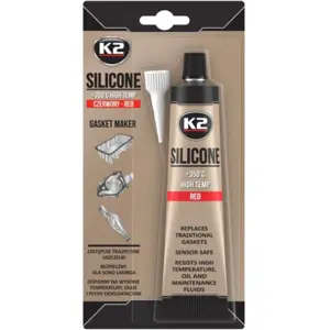 Silicone industrial de alta temperatura RTV (+350ºC) - vermelho - 85g