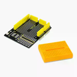 Placa protótipo protoshield com mini placa de ensaio compatível com Arduino Uno