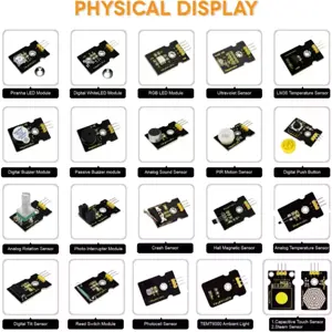 Kit de 37 sensores e atuadores compatível com BBC micro:bit (sem microcontrolador)