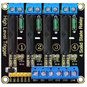 Módulo de 4 relés de estado sólido compatível com Arduino