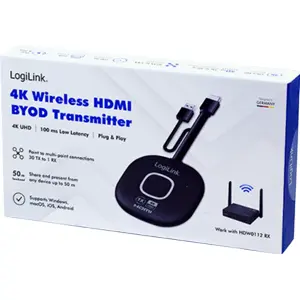 Receptor (RX) de videoconferência BYOD sem fios all-in-one HDMI 4K - até 50m