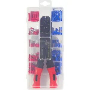 Conjunto de terminais isolados c/ alicate de cravar 1.5-6.0mm²