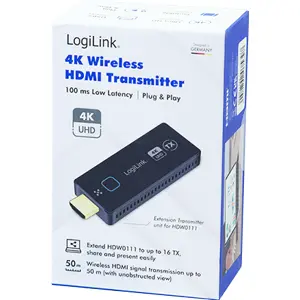 Transmissor de vídeo (TX) BYOD sem fio Wireless HDMI 4K - até 50m