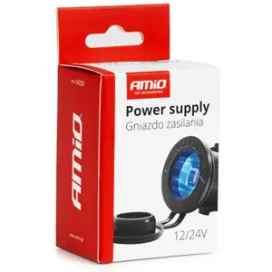 Toma de mechero de panel 12/24V - Luz de fondo azul