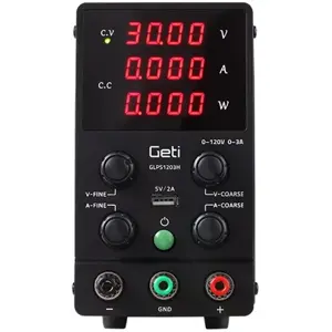 Fonte de alimentação de laboratório 0-120V/ 0-3A