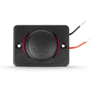 Toma de panel saliente 12/24V para USB-A + USB-C QC3.0 - luz de fondo roja