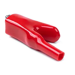 Garras de Crocodilo isolados 25A (75mm) - Preto + Vermelho