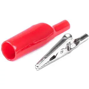 Crocodilos isolados 5A (50mm) - Preto + Vermelho
