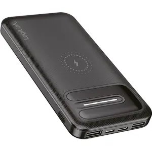 Powerbank c/ carregamento Qi Wireless + 2x USB-A + USB-C - 8.000mAh 10.5W