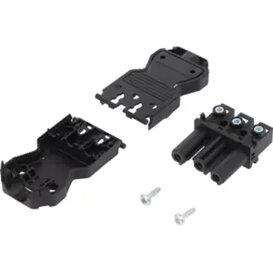 Ficha GST18 hembra 3 pines 250VAC 20A negro - Wieland 92.931.3053.1