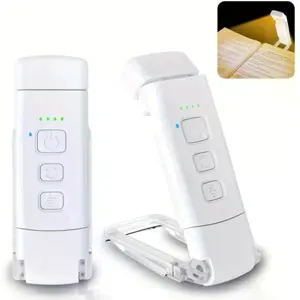 Lanterna de leitura LED ajustável e pinça de fixação (5 modos /  3 Temp. de Cor)