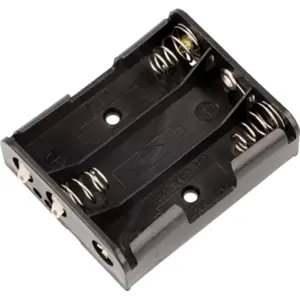 Suporte de pilhas 3xAA em série (sem fio) p/ soldar