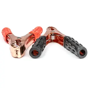 Garras de Crocodilo 140mm 300A - Preto + Vermelho