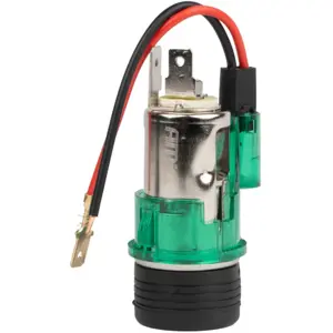 Toma con encendedor universal 12VDC - iluminación verde