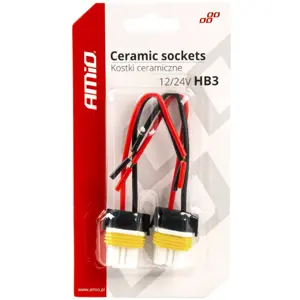 Suporte cerâmico para lâmpadas automóvel HB3 9005 [2 pcs.] - 150mm