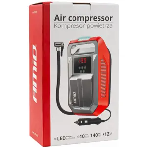 Compressor de ar 12V 120W 10bar digital c/ lanterna