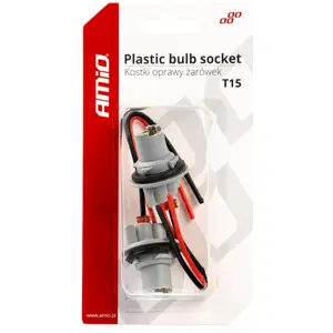 Suporte cerâmico 90º para lâmpadas automóvel T15 [2 pcs.] - 150mm