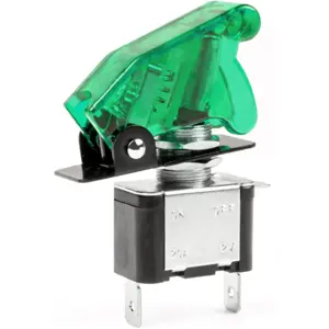Interruptor de palanca ''Top Gun'' 2 posiciones estables ON-OFF 12/24V 20A - Verde