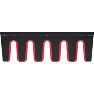 Porta-herramientas de pared 5 ranuras - 310mm