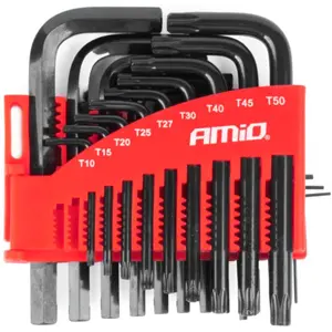 Conjunto de 22 chaves HEX Allen e TORX c/ furo