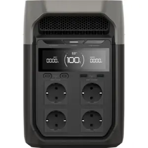 Power Station 1800W 1024Wh (expansível) c/ UPS e Carregamento Solar 500W