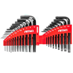 Conjunto de 22 chaves HEX Allen e TORX c/ furo