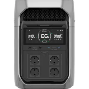 Power Station 1800W 1024Wh (expansível) c/ UPS e Carregamento Solar 1000W